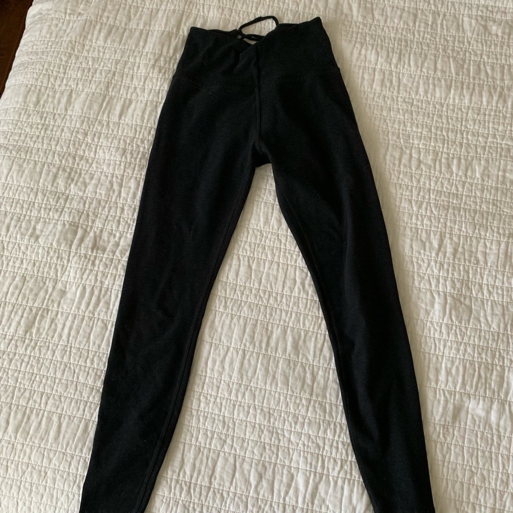 Beyond Yoga SpaceDye lace up leggings gray S